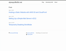 Tablet Screenshot of elprespufferfish.net